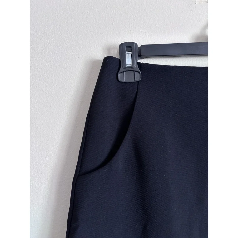 J‎ Crew Womens 8 Classic A Line Mini Skirt Black Pockets Business Casual Formal